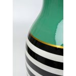 Ваза Stripes, коллекция "Полосы" 26*52*26, Фарфор, Зеленый, Черный — изображение 4