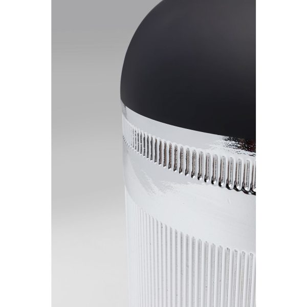 Ваза Cap, коллекция "Колпачок" 17*30*17, Стекло, Серебряный, Черный — изображение 4