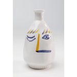 Ваза Face, коллекция "Лицо" 12*23*14, Керамика, Белый, Мультиколор