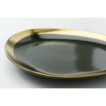 Тарелка Vibrations, коллекция "Вибрация" 27*3*27, Керамика, Зеленый — изображение 2