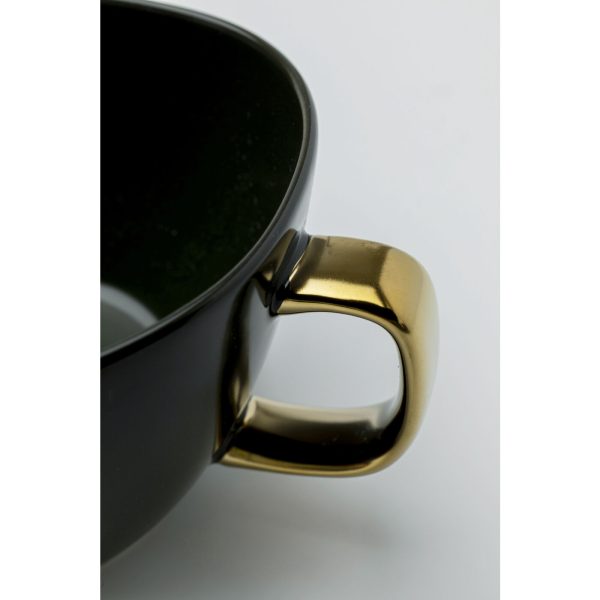 Пара кофейная Vibrations, коллекция "Вибрация", количество предметов 2 18*16*18, Керамика, Зеленый — изображение 2