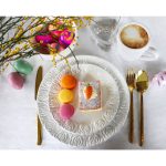 Тарелка Roses, коллекция "Розы" 35*3*35, Доломит, Белый — изображение 2