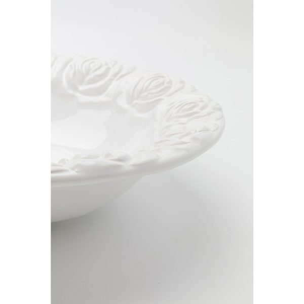 Чаша Roses, коллекция "Розы" 28*8*28, Доломит, Белый — изображение 2
