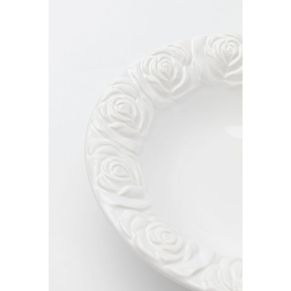 Чаша Roses, коллекция "Розы" 28*8*28, Доломит, Белый — изображение 3