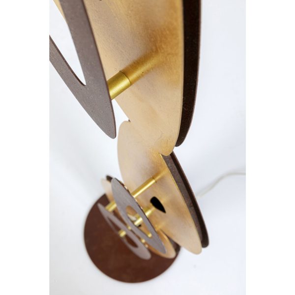 Торшер Triangle, коллекция "Треугольники" 36*126*24, Сталь, Золотой, Коричневый — изображение 3