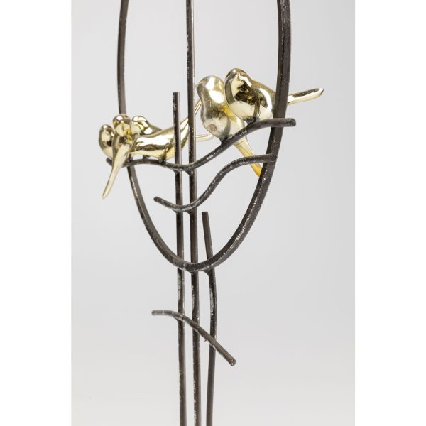 Предмет декоративный Birds, коллекция "Птицы" 39*64*10, Сталь, Полирезин, Мрамор, Золотой — изображение 4