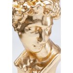 Кашпо David, коллекция "Давид" 35*35*57, Стекловолокно, Золотой — изображение 3