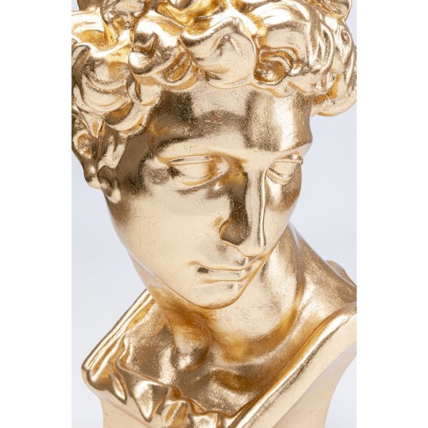 Кашпо David, коллекция "Давид" 35*35*57, Стекловолокно, Золотой — изображение 3