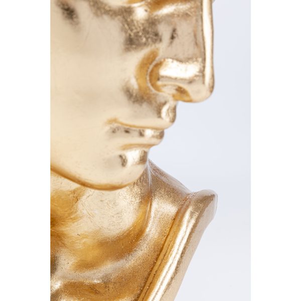 Кашпо David, коллекция "Давид" 35*35*57, Стекловолокно, Золотой — изображение 4