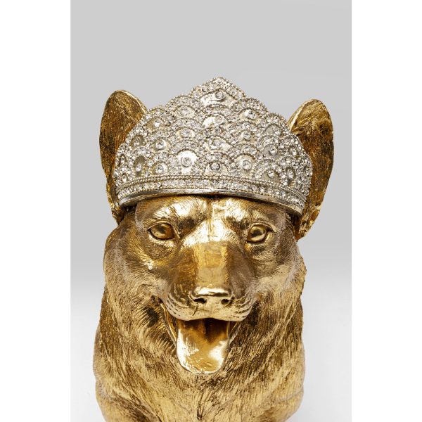 Статуэтка Corgi, коллекция "Корги" 54*40*20, Полирезин, Золотой — изображение 4