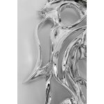 Украшение настенное Lion, коллекция "Лев" 42*47*24, Полирезин, Серебряный — изображение 4