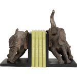 Книгодержатель Elephants, коллекция "Слоны", количество предметов 2 31*25*21, Полирезин, Коричневый