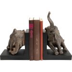 Книгодержатель Elephants, коллекция "Слоны", количество предметов 2 47*42*36, Полирезин, Черный