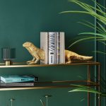 Книгодержатель Lizard, коллекция "Рептилия", количество предметов 2 45*16*20, Полирезин, Золотой — изображение 2