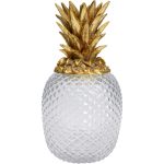 Емкость Pineapple, коллекция "Ананас" 16*31*16, Стекло, Полирезин, Бесцветный