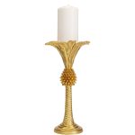 Подсвечник Palms, коллекция "Пальма" 17*34*17, Полирезин, Золотой