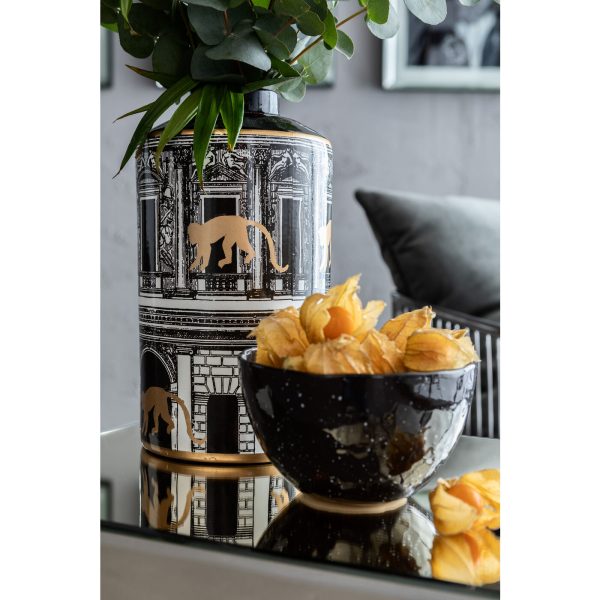 Емкость Temple, коллекция "Храм" 14*30*14, Фарфор, Черный — изображение 2