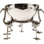 Ведро для охлаждения вина Flamingo, коллекция "Фламинго", ручная работа 36*33*36, Алюминий, Серебряный