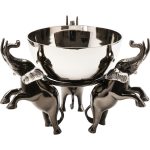 Ведро для охлаждения вина Elefant, коллекция "Слон", ручная работа 48*32*41, Алюминий, Серебряный