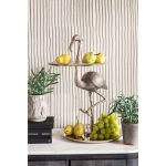 Этажерка декоративная Flamingo, коллекция "Фламинго" 38*53*43, Алюминий, Серебряный — изображение 2