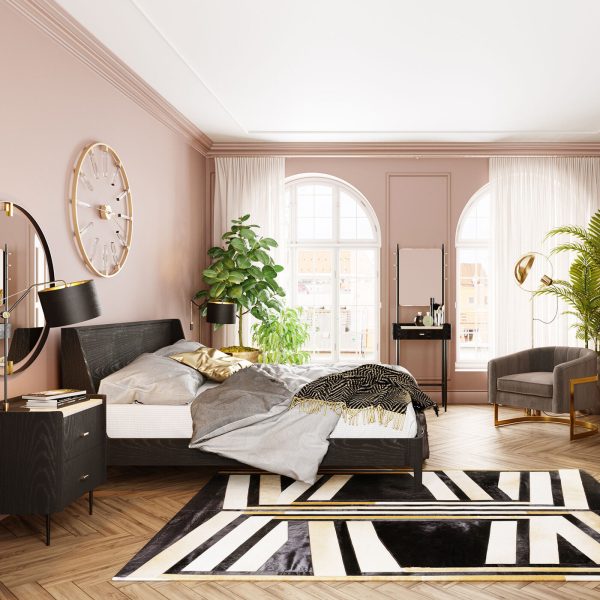 Ковер Modern, коллекция "Модерн" 240*1*170, Воловья кожа, Шерсть, Черный — изображение 3