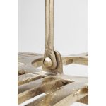 Фонарь для свечи Cage, коллекция "Клетка" 41*32*41, Стекло, Алюминий, Золотой — изображение 4