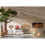 Фонарь для свечи Cage, коллекция "Клетка" 41*32*41, Стекло, Алюминий, Золотой — изображение 2