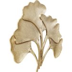 Украшение настенное Ginkgo Leaf, коллекция "Лист Гинкго" 38*36*2, Алюминий, Золотой — изображение 3