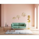 Украшение настенное Ginkgo Leaf, коллекция "Лист Гинкго" 38*36*2, Алюминий, Золотой — изображение 2