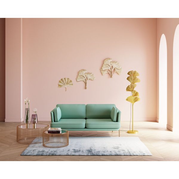 Украшение настенное Ginkgo Leaf, коллекция "Лист Гинкго" 38*36*2, Алюминий, Золотой — изображение 2