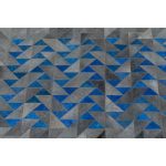 Ковер Triangle, коллекция "Треугольники" 170*1*240, Воловья кожа, Шерсть, Серый — изображение 3