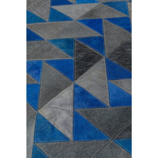 Ковер Triangle, коллекция "Треугольники" 170*1*240, Воловья кожа, Шерсть, Серый — изображение 4