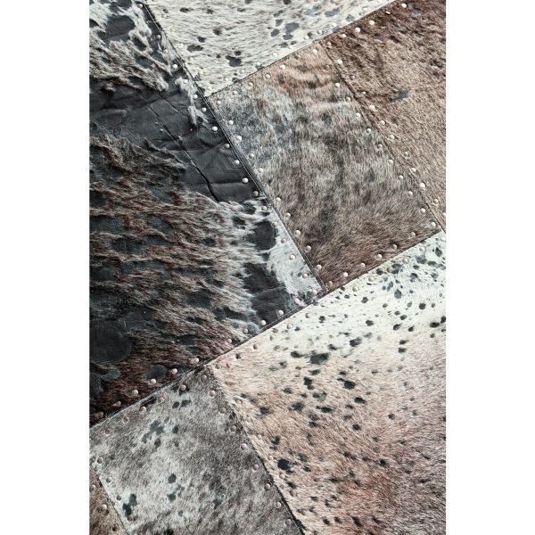 Ковер Squares, коллекция "Пятнашки" 170*1*240, Воловья кожа, Шерсть, Серый — изображение 4