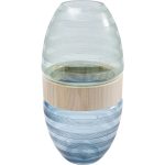 Ваза Funky, коллекция "Фанки" 22*41*22, Стекло, Манго, Серый, Синий