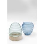 Ваза Funky, коллекция "Фанки" 22*41*22, Стекло, Манго, Серый, Синий — изображение 3