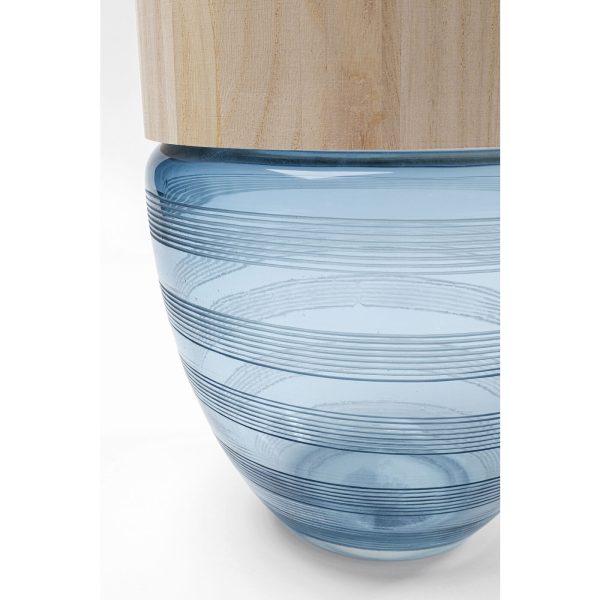 Ваза Funky, коллекция "Фанки" 22*41*22, Стекло, Манго, Серый, Синий — изображение 4