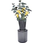 Ваза Roulette, коллекция "Рулетка" 18*41*18, Стекло, Черный, Белый