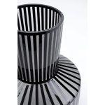 Ваза Roulette, коллекция "Рулетка" 25*31*25, Стекло, Белый, Черный — изображение 3