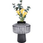 Ваза Roulette, коллекция "Рулетка" 24*30*24, Стекло, Черный, Белый