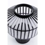 Ваза Roulette, коллекция "Рулетка" 24*30*24, Стекло, Черный, Белый — изображение 3