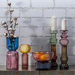 Подсвечник Marvel, коллекция "Марвэл" 12*49*12, Стекло, Зеленый, Коричневый — изображение 4