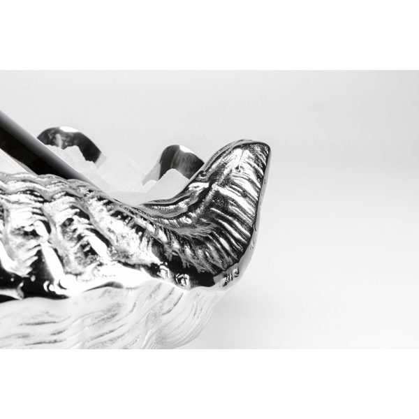 Ведро для охлаждения вина Sea Shell, коллекция "Ракушка" 44*13*38, Алюминий, Серебряный — изображение 4