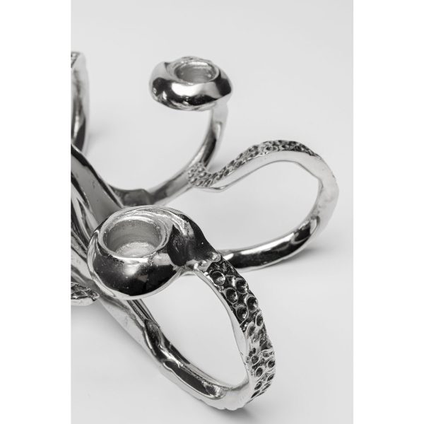 Подсвечник Octopus, коллекция "Осьминог" 30*15*20, Алюминий, Серебряный — изображение 4