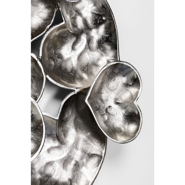 Украшение настенное Hearts, коллекция "Сердца" 79*107*10, Алюминий, Серебряный — изображение 2