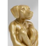 Статуэтка Gangster Dog, коллекция "Собака-Гангстер" 45*80*66, Стекловолокно, Золотой — изображение 3