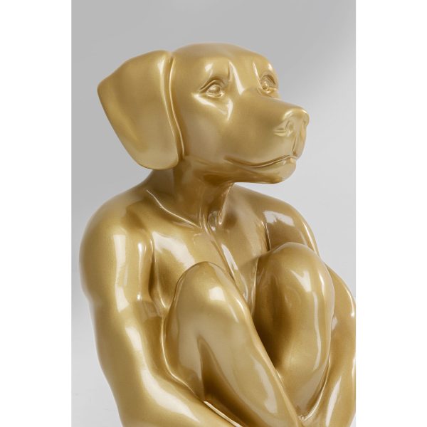 Статуэтка Gangster Dog, коллекция "Собака-Гангстер" 45*80*66, Стекловолокно, Золотой — изображение 3