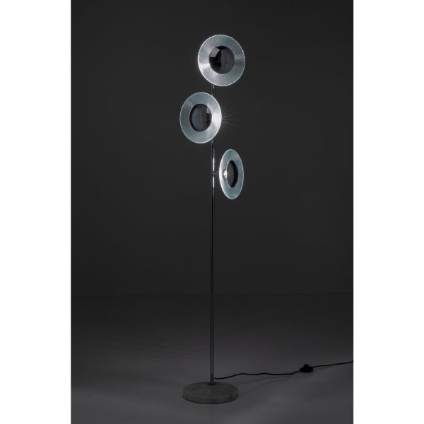 Торшер Ufo, коллекция "НЛО" 25*160*25, Мрамор, Сталь, Стекло, Серебряный — изображение 2