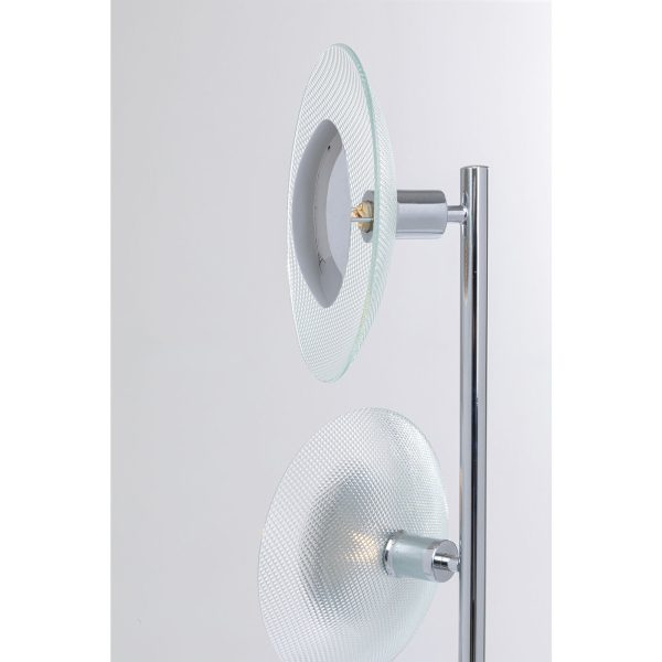 Торшер Ufo, коллекция "НЛО" 25*160*25, Мрамор, Сталь, Стекло, Серебряный — изображение 3