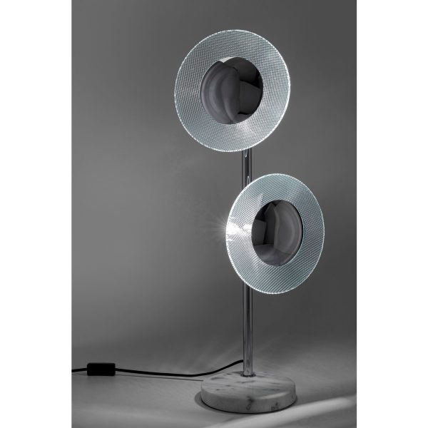 Лампа настольная Ufo, коллекция "НЛО" 22*69*22, Мрамор, Сталь, Стекло, Серебряный — изображение 2