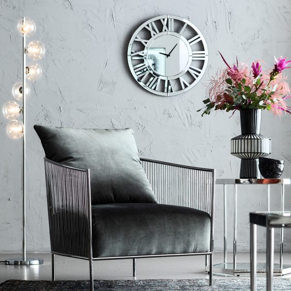 Торшер Bowls, коллекция "Шары" 29*161*29, Сталь, Стекло, Серебряный — изображение 3